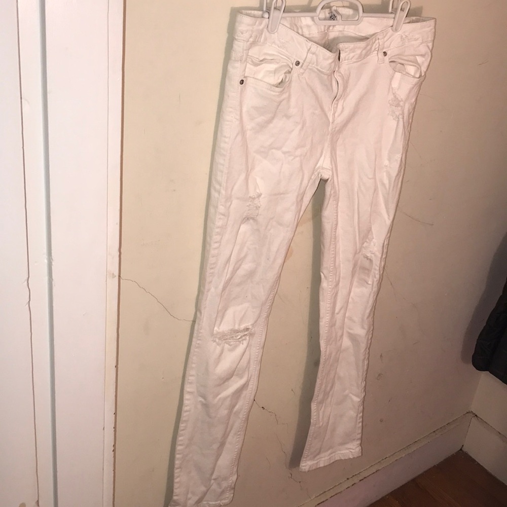 ripped white jeans